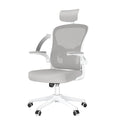 Ergonomic Office Chair Breathable Mesh Cover Desk Chair Adjustable Armrests Headrest Lumbar Support 360° Swivel Chair