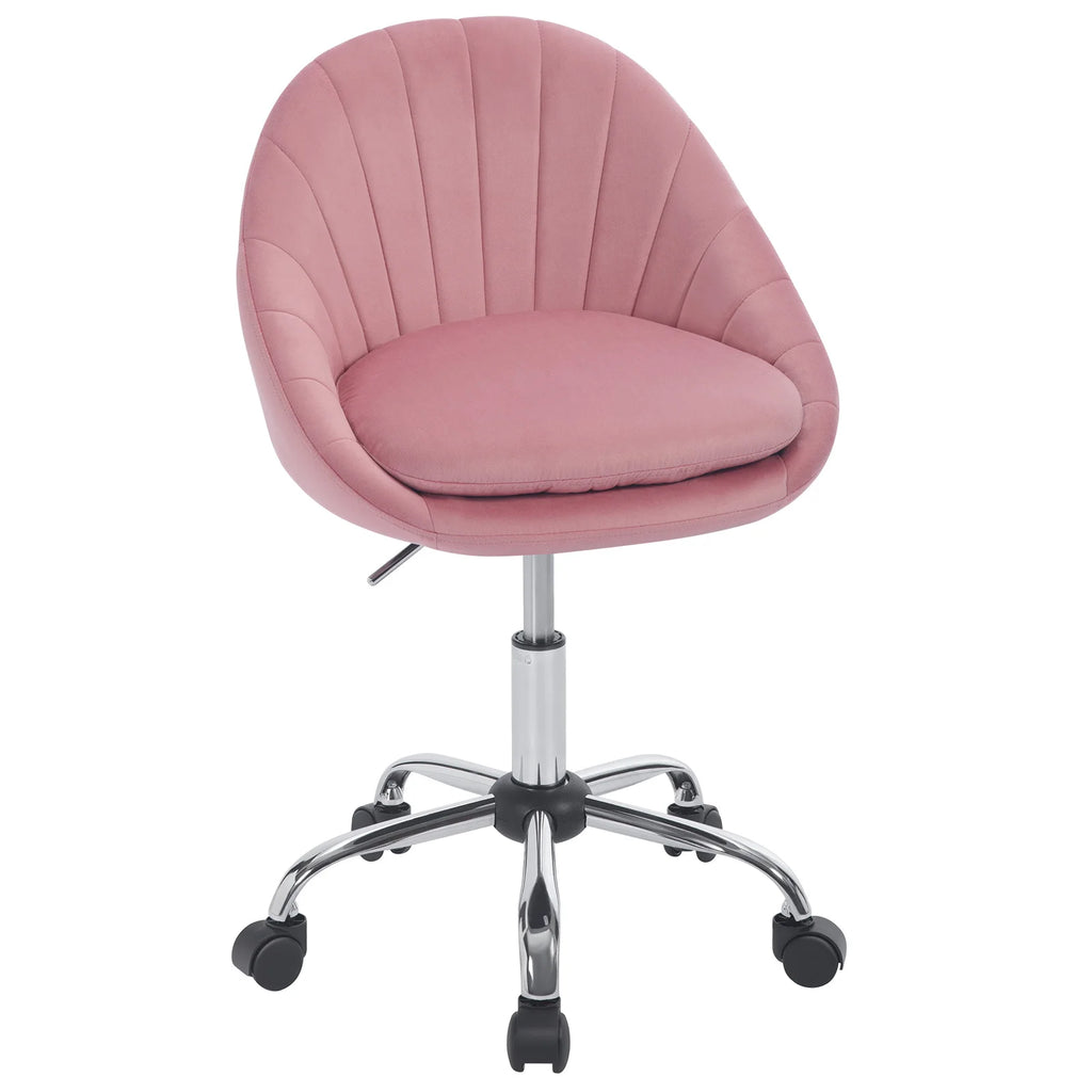 WOLTU Ergonomischer Make-up-Kosmetikstuhl, drehbarer Bürostuhl mit Rollen, Schreibtischstuhl für Zuhause, Schreiben, Arbeitszimmer, Schlafzimmer