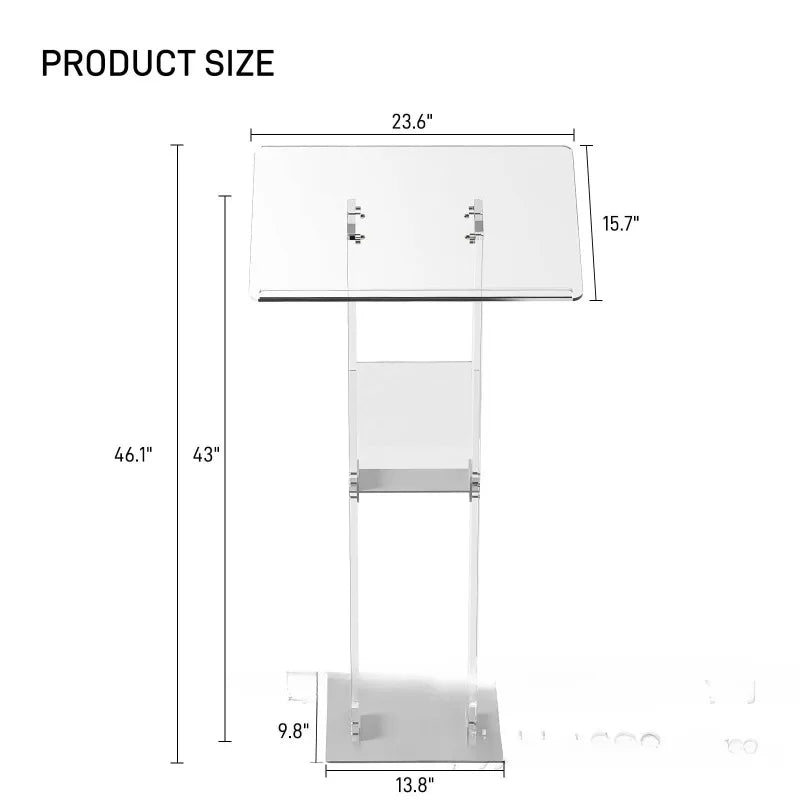 Acrylpodium, Podium, transparenter Konferenztisch