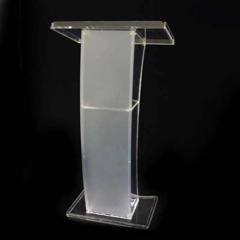 Acryl-Podium, Kirchenkanzel, moderne Rostrum-Auszeichnung, Empfangsplattform, Lautsprecherhalterung, sauberes transparentes Plexiglas