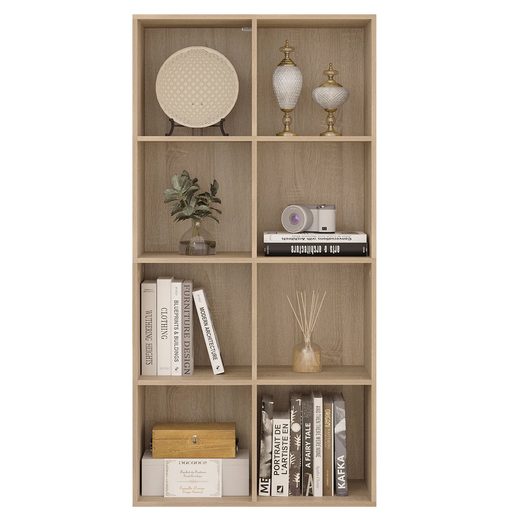 WOLTU 1 Stück Bücherregal, 8 Aufbewahrungswürfel, Buch-Display, freistehende Bücherregale, Organizer für Wohnzimmer, Schlafzimmer, Büro, Zuhause