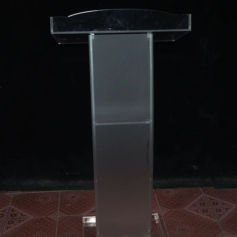 Acryl-Podium, Kirchenkanzel, moderne Rostrum-Auszeichnung, Empfangsplattform, Lautsprecherhalterung, sauberes transparentes Plexiglas