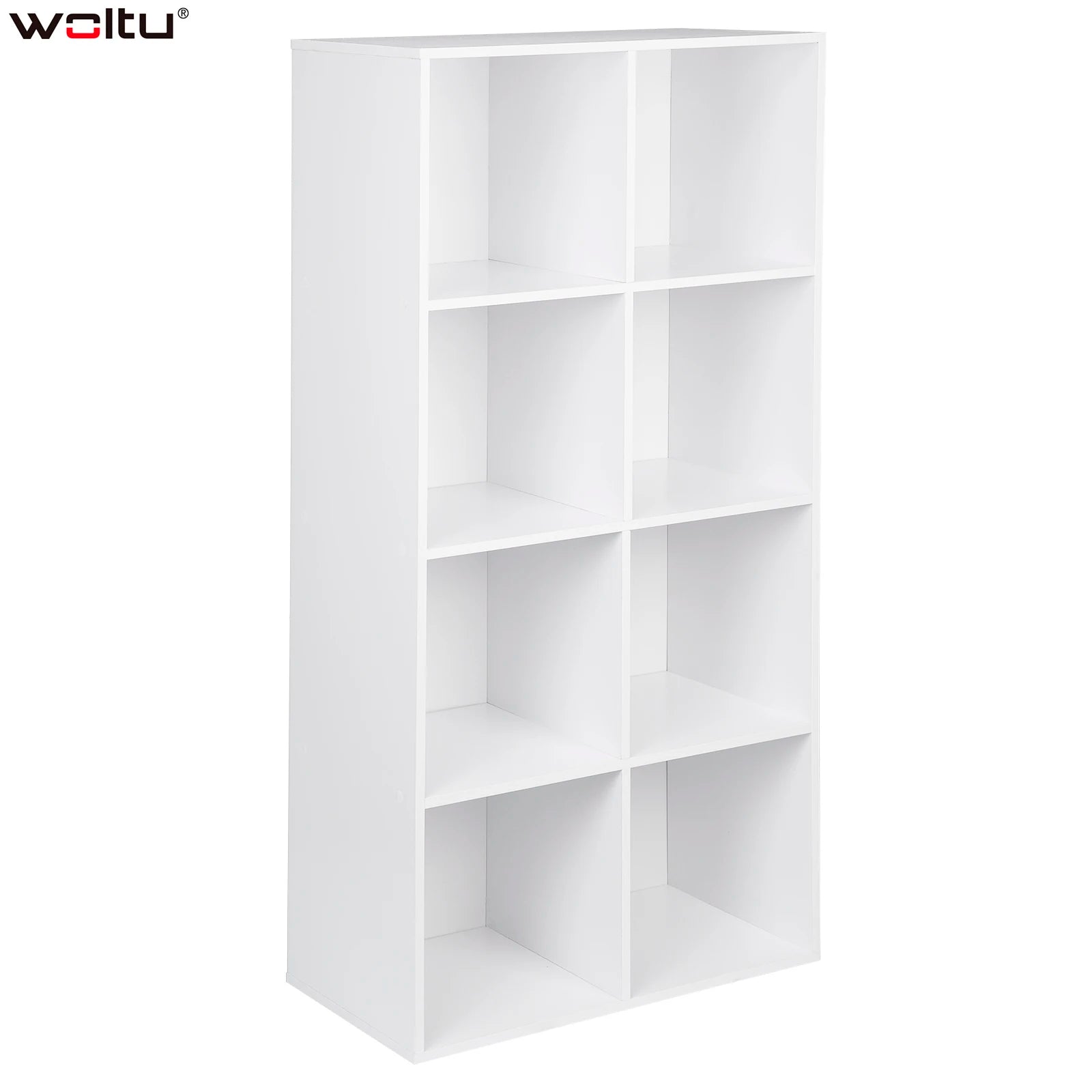 WOLTU 1 Stück Bücherregal, 8 Aufbewahrungswürfel, Buch-Display, freistehende Bücherregale, Organizer für Wohnzimmer, Schlafzimmer, Büro, Zuhause